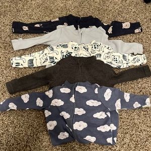 Two Way Zipper Sleepers - up to 7 pounds - set of 5